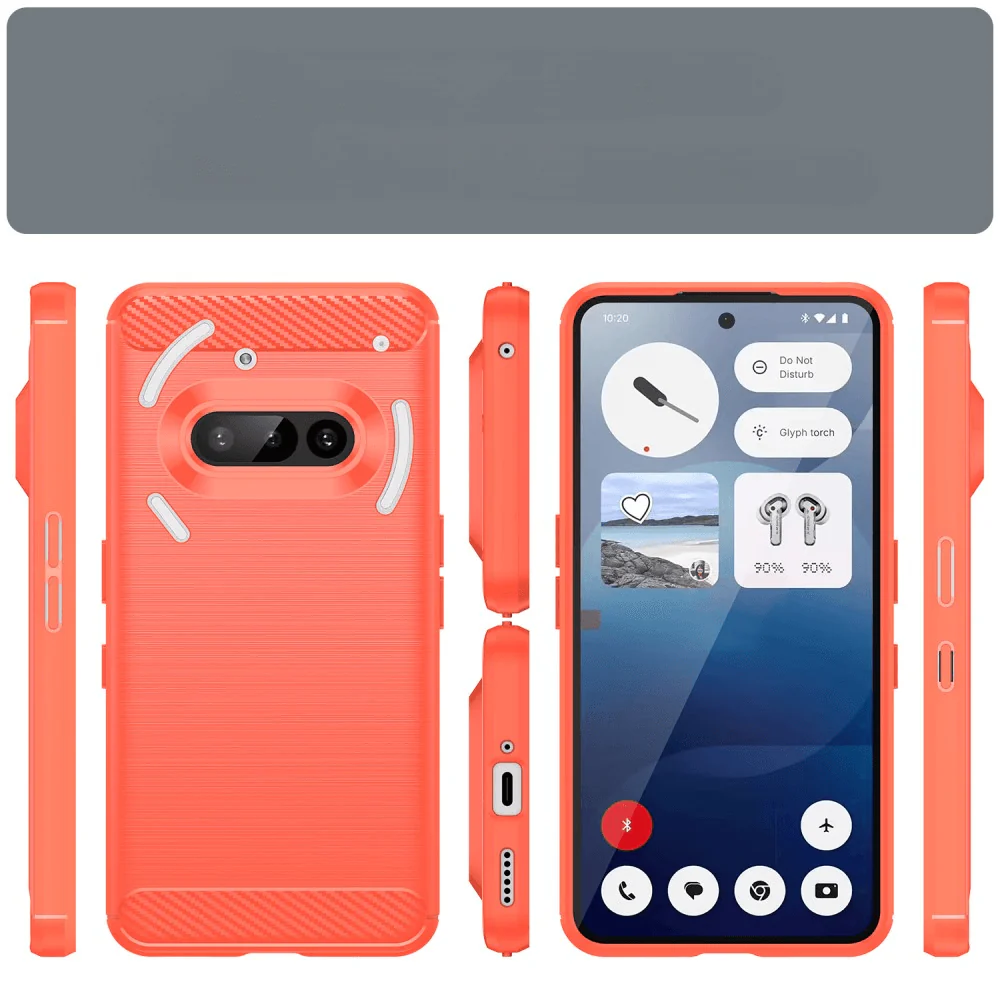 Nothing Phone (3a) - Metall Carbon Look Hülle - Image 6