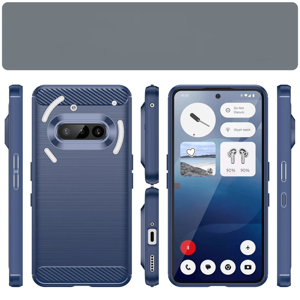 Nothing Phone (3a) - Metall Carbon Look Hülle - Image 9