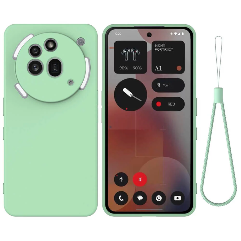 Nothing Phone (3a) Pro - Silikon Gummi Hülle mit Riemen - Image 19