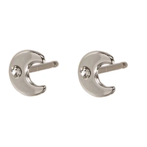 Ohrstecker 925 Sterling grau,