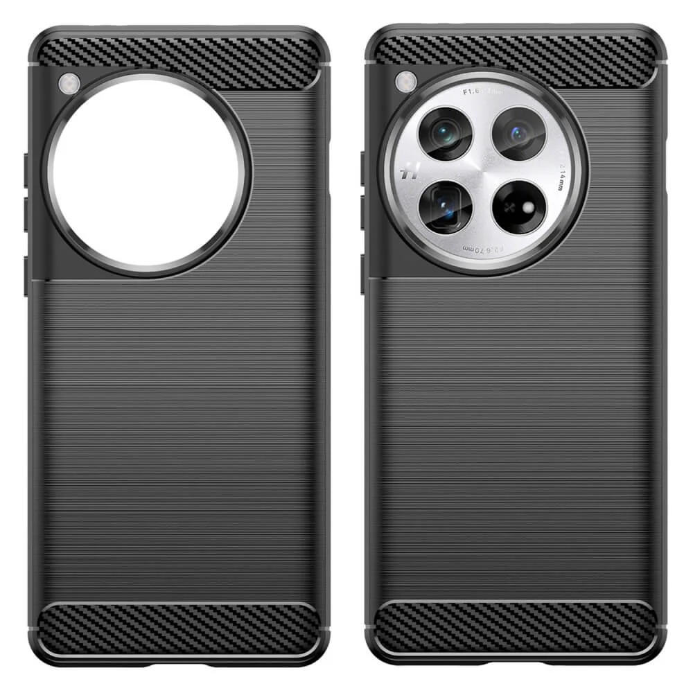 OnePlus 12 - Metall Carbon Look Hülle