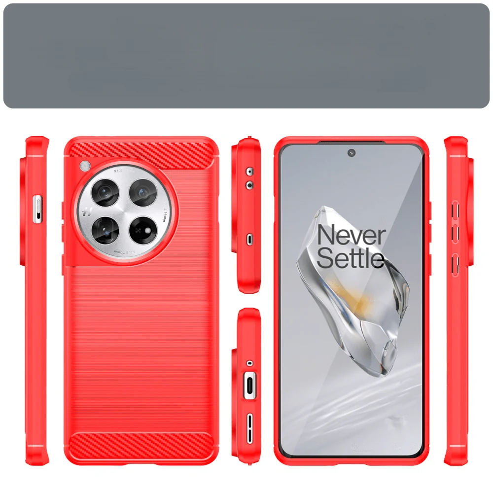 OnePlus 12 - Metall Carbon Look Hülle - Image 9