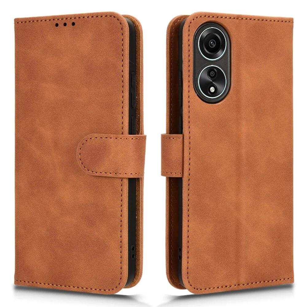OPPO A58 4G - Leder Etui Hülle - Image 25