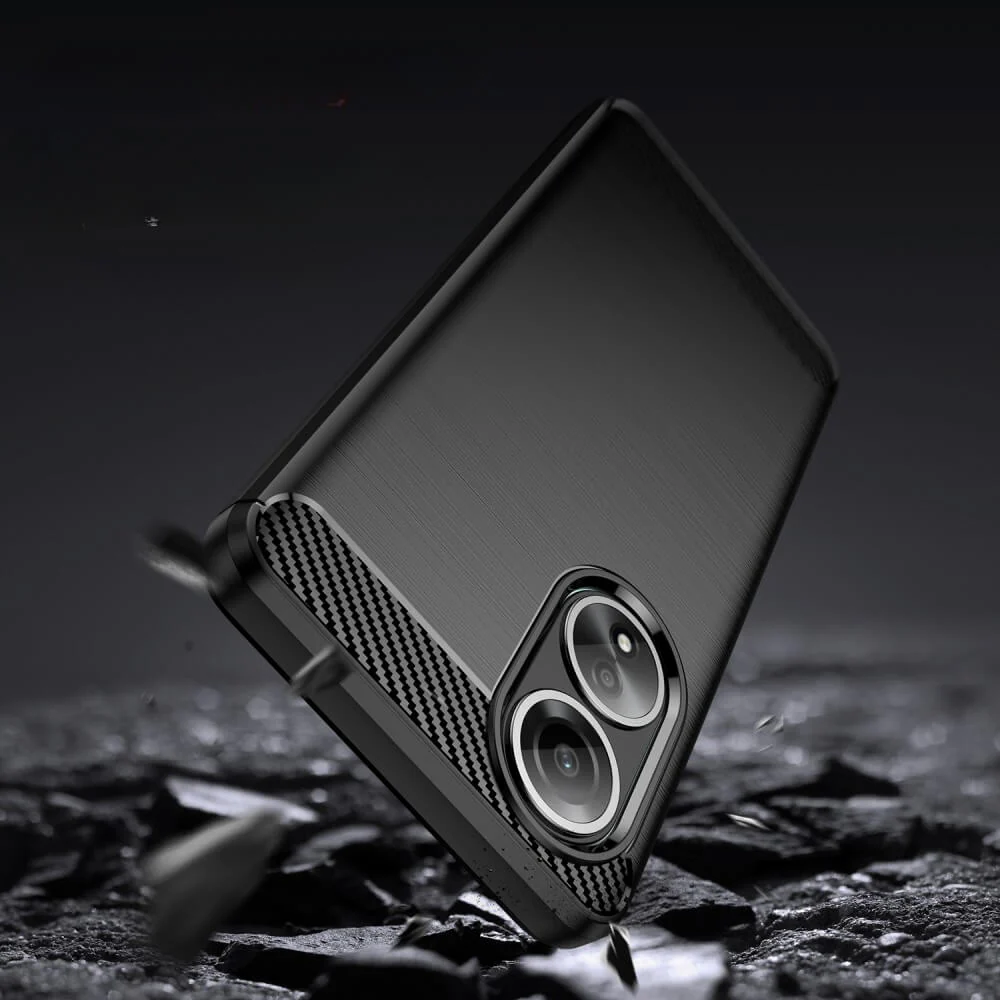 OPPO A58 4G - Metall Carbon Look Hülle - Image 12