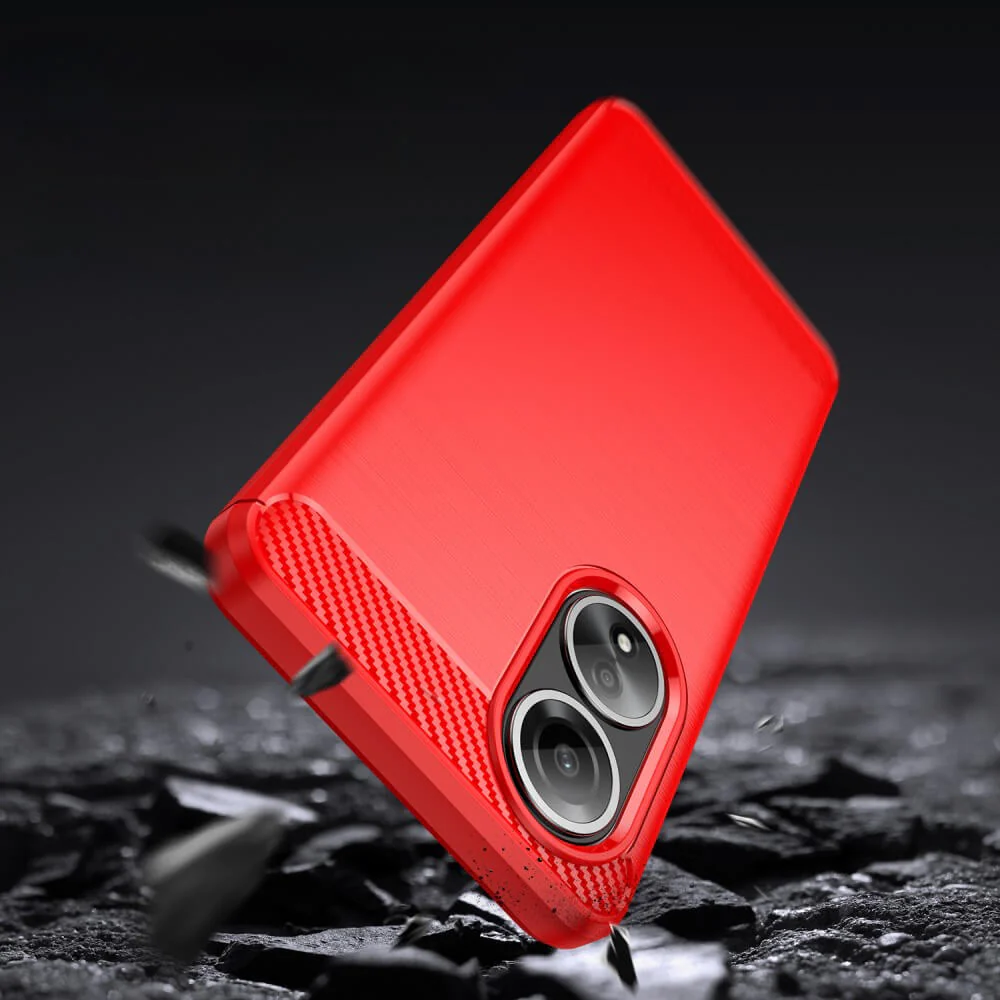 OPPO A58 4G - Metall Carbon Look Hülle - Image 7