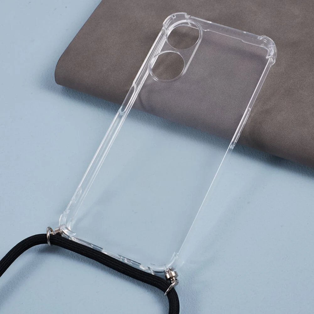 OPPO A78 5G - Hülle Mit Umhängeband Transparent - Image 6