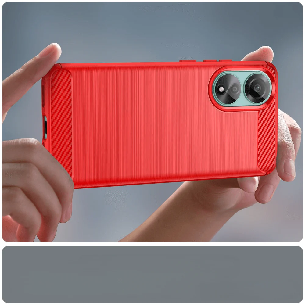 OPPO A78 4G - Metall Carbon Look Hülle - Image 12