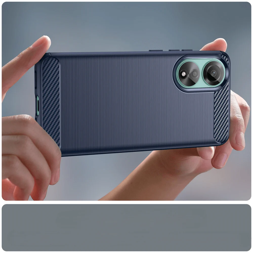 OPPO A78 4G - Metall Carbon Look Hülle - Image 19