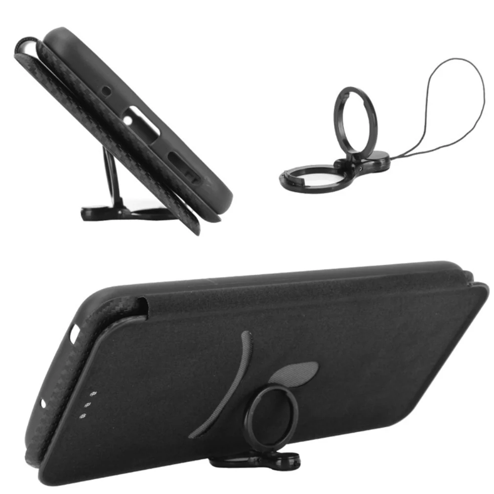 OPPO Find X3 Pro - Carbon Look Flip Case Hülle - Image 12