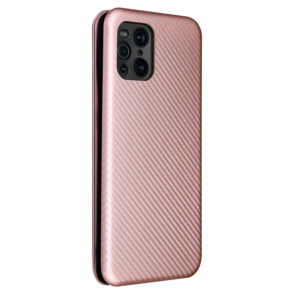 OPPO Find X3 Pro - Carbon Look Flip Case Hülle - Image 17