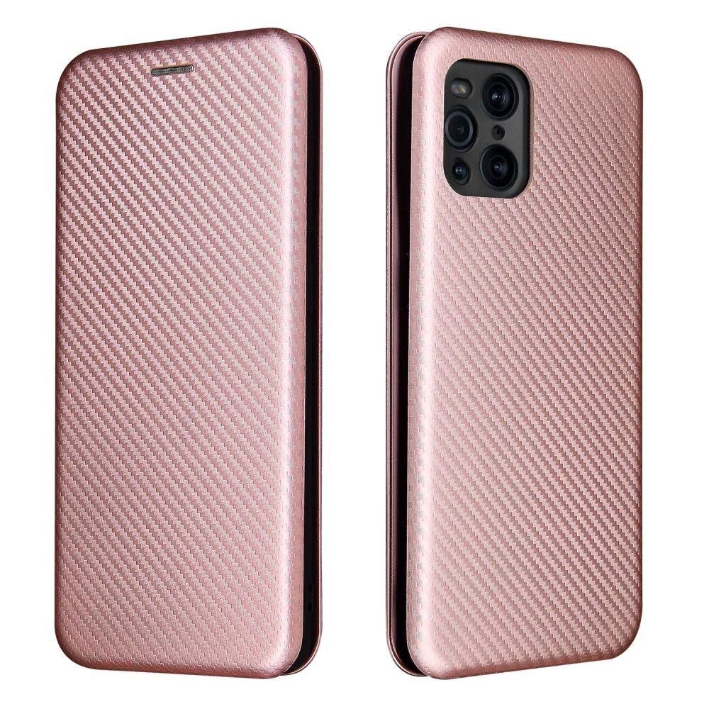 OPPO Find X3 Pro - Carbon Look Flip Case Hülle - Image 23