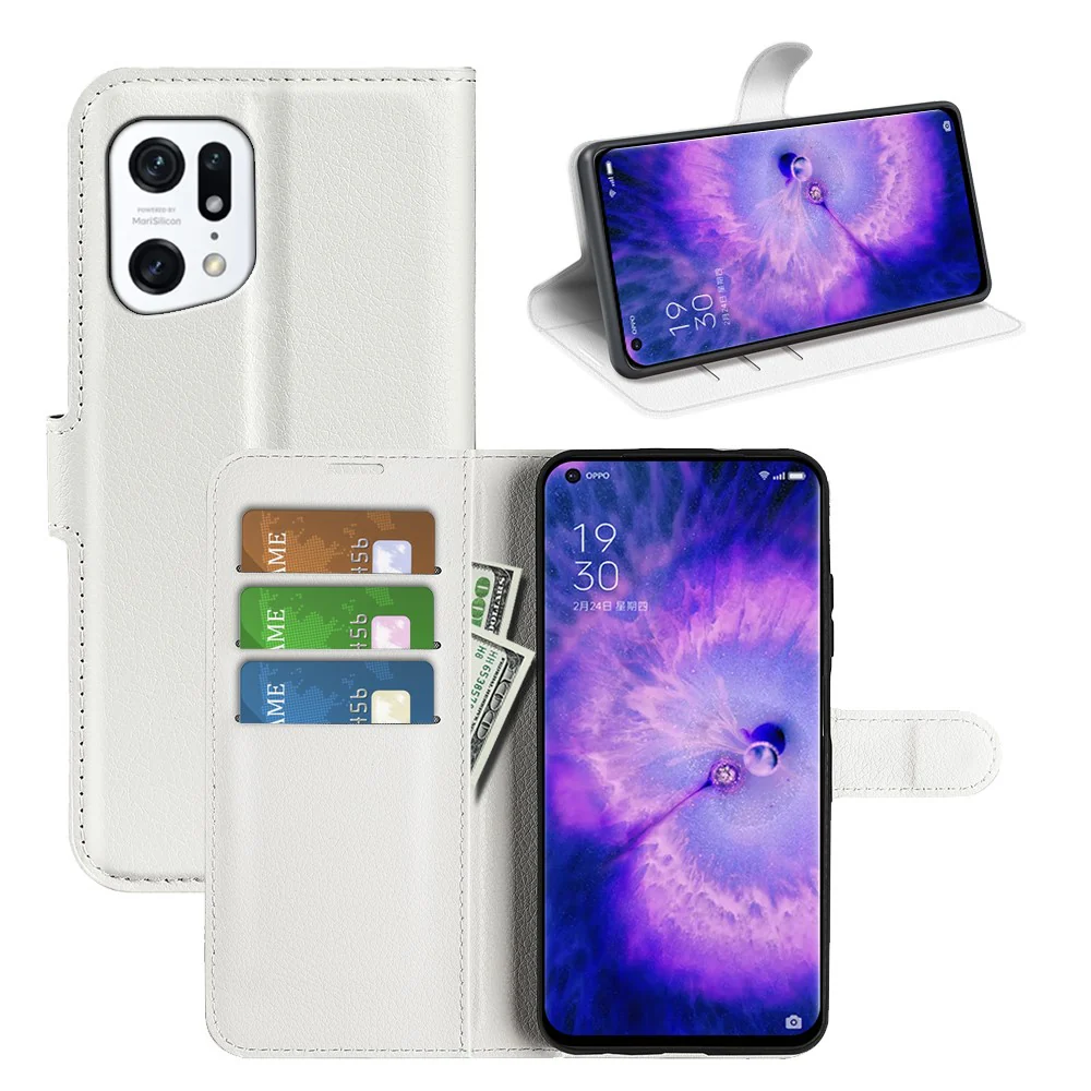 OPPO Find X5 - Leder Etui Hülle - Image 5