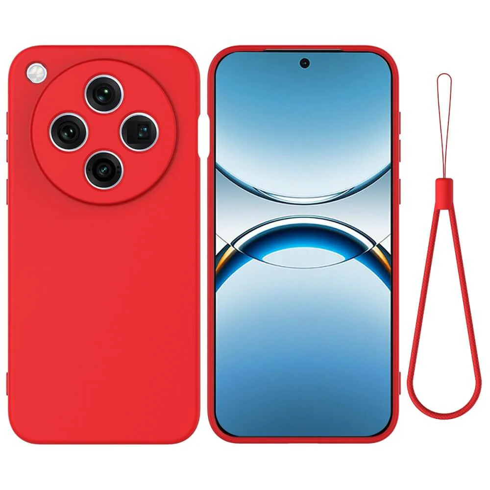 OPPO Find X8 Pro - Silikon Gummi Hülle mit Riemen - Image 4