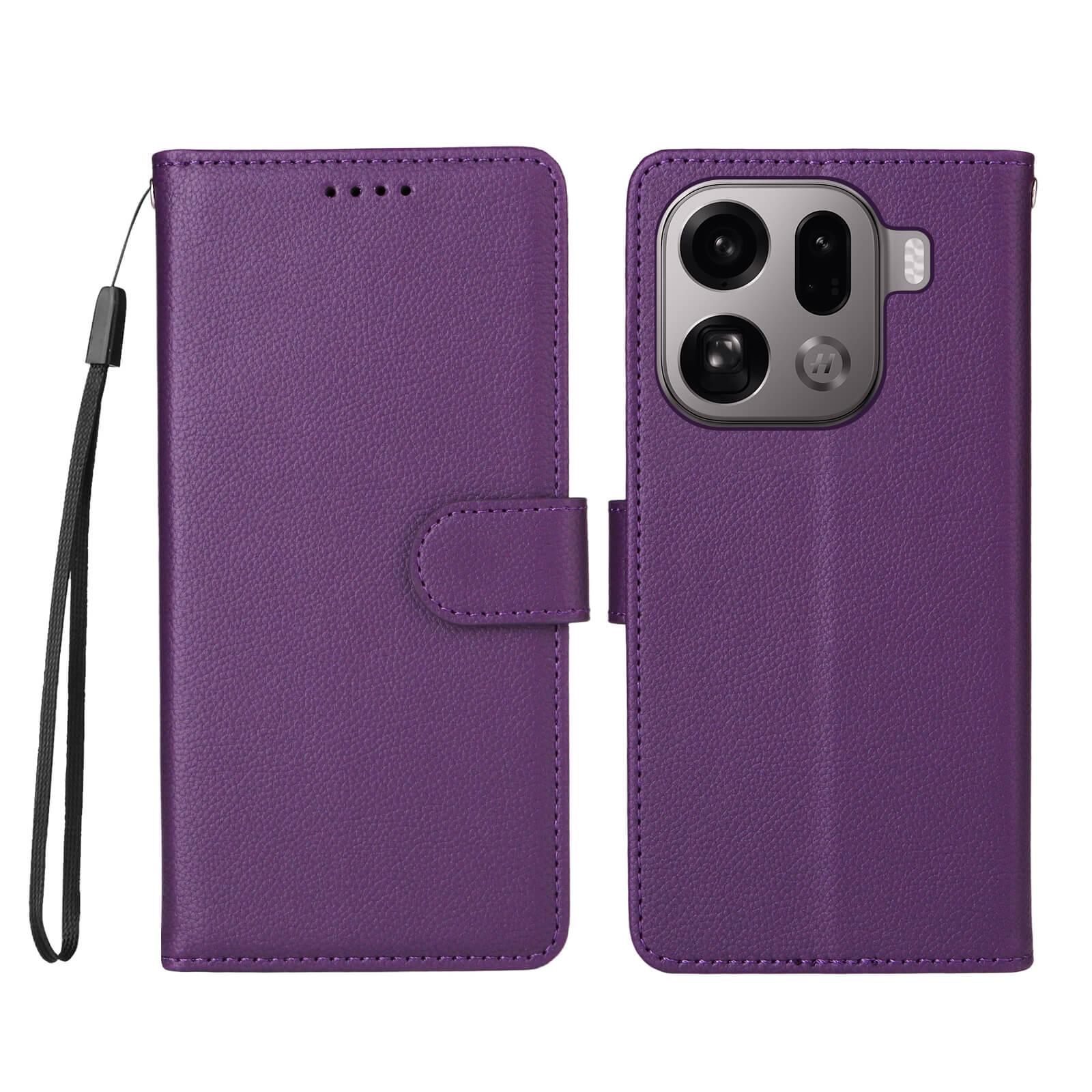 OPPO Find X9 Pro - Lederoptik-HĂŒlle mit strukturierter OberflĂ€che - Image 13
