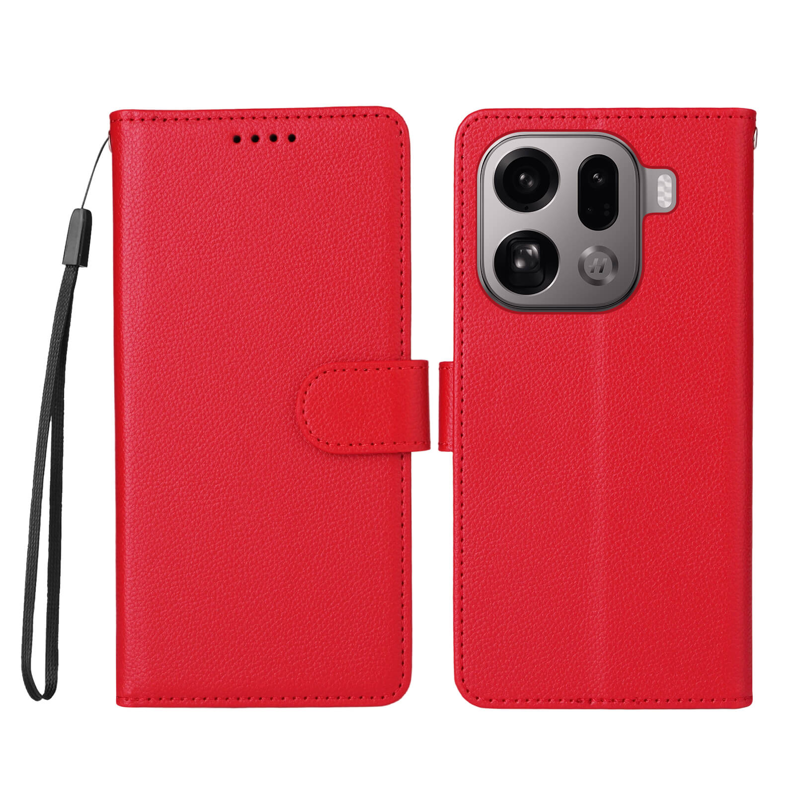 OPPO Find X9 Pro - Lederoptik-HĂŒlle mit strukturierter OberflĂ€che - Image 27