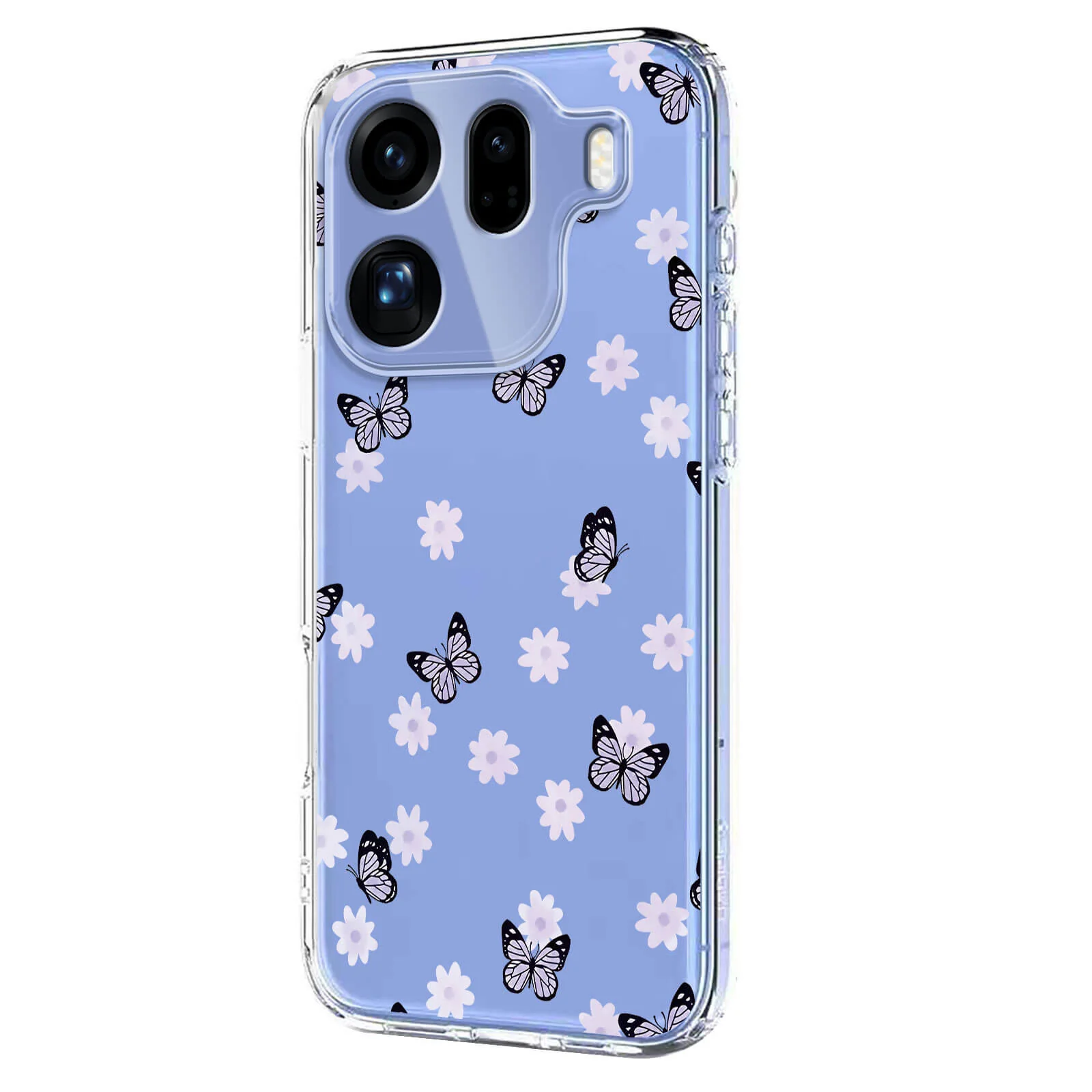 OPPO Find X9 Pro - Silikon Gummi Hülle Blumen - Image 10