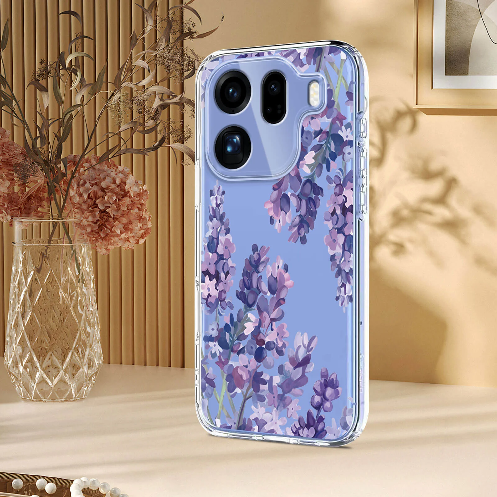 OPPO Find X9 Pro - Silikon Gummi Hülle Blumen - Image 19