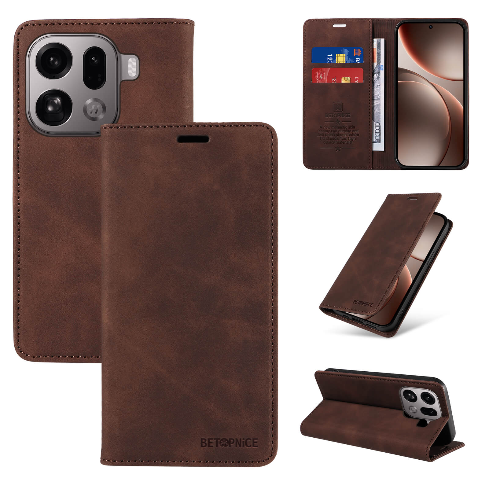 OPPO Find X9 Pro - Vintage Flip Case - Image 11