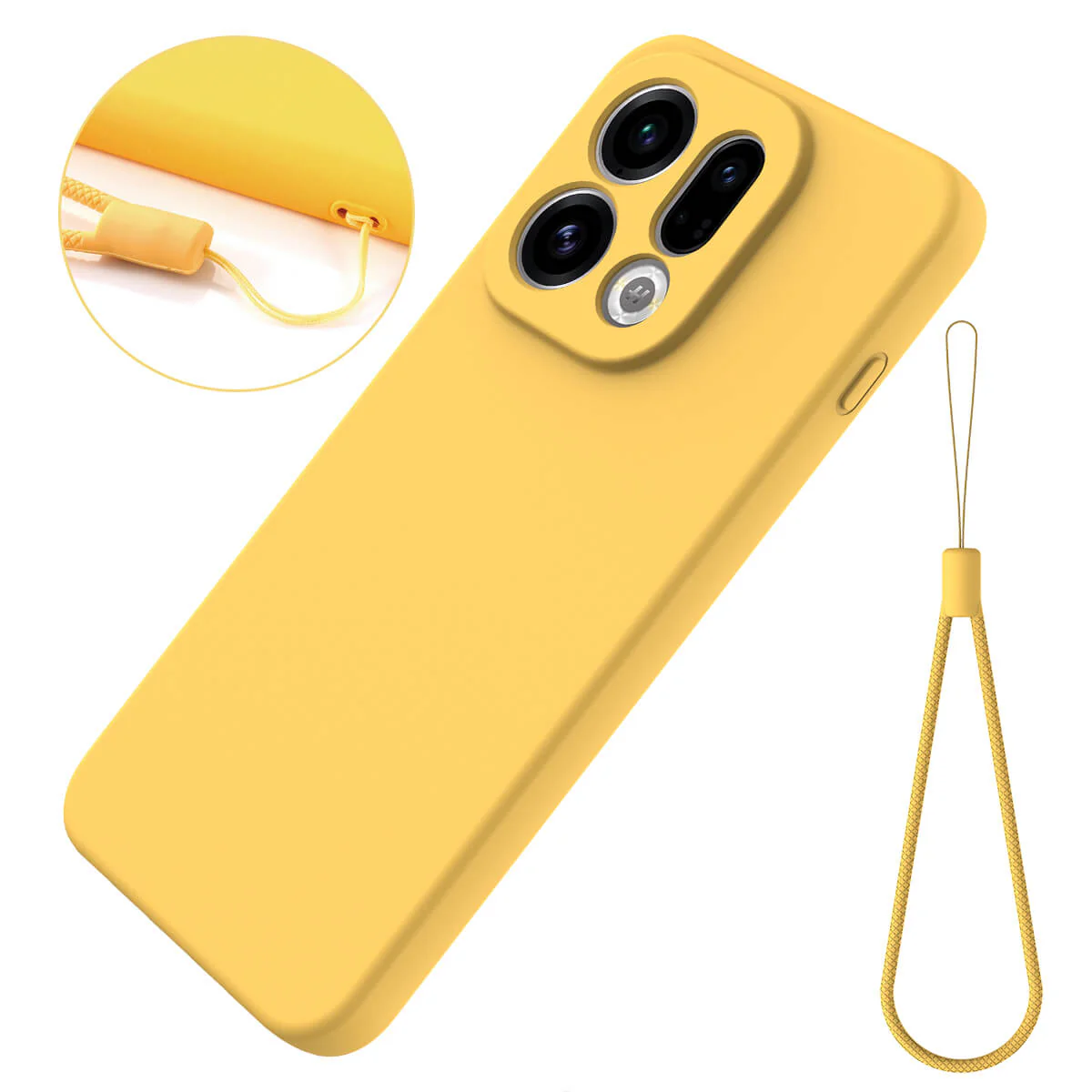 OPPO Find X9 - Silikon Gummi Hülle mit Riemen - Image 12