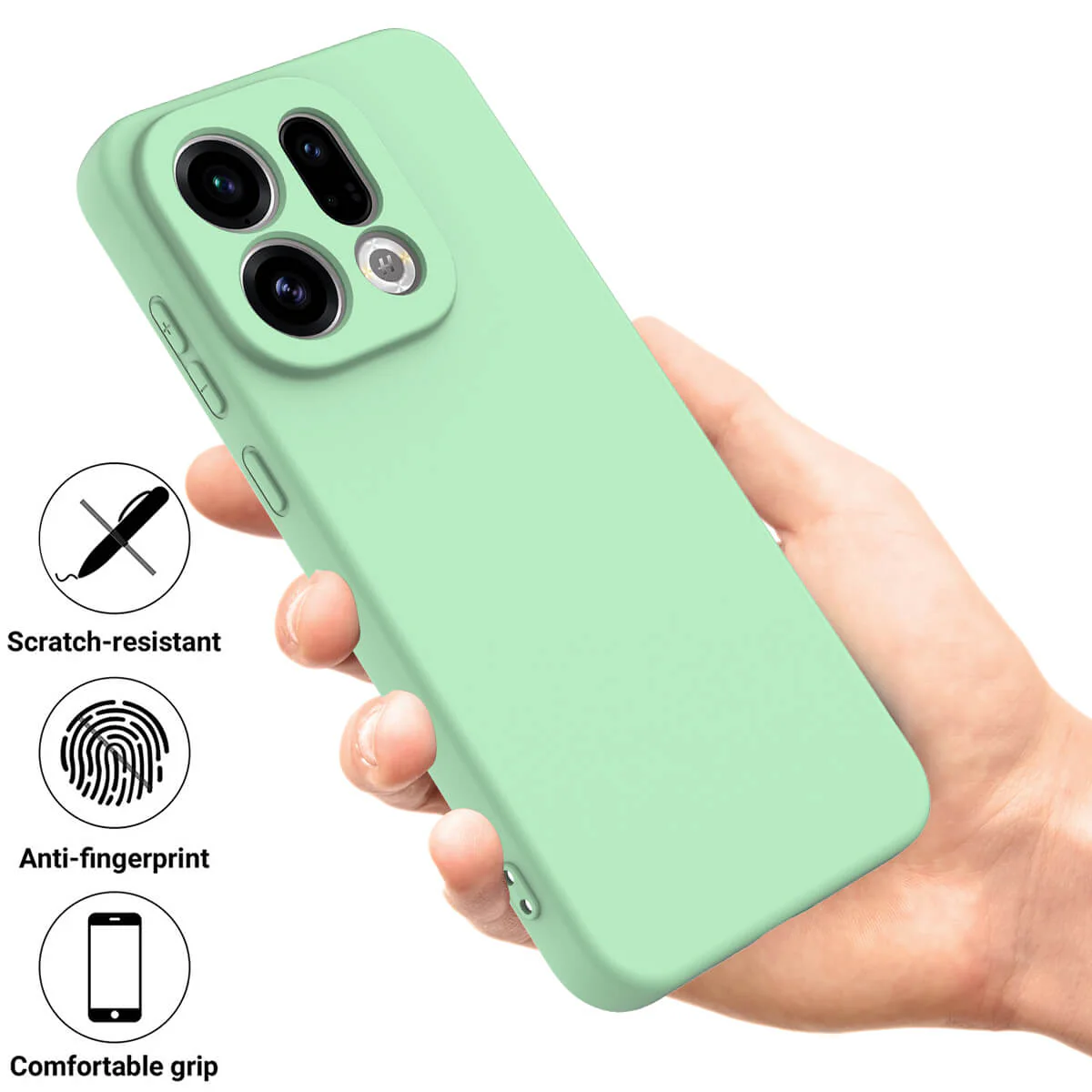 OPPO Find X9 - Silikon Gummi Hülle mit Riemen - Image 14