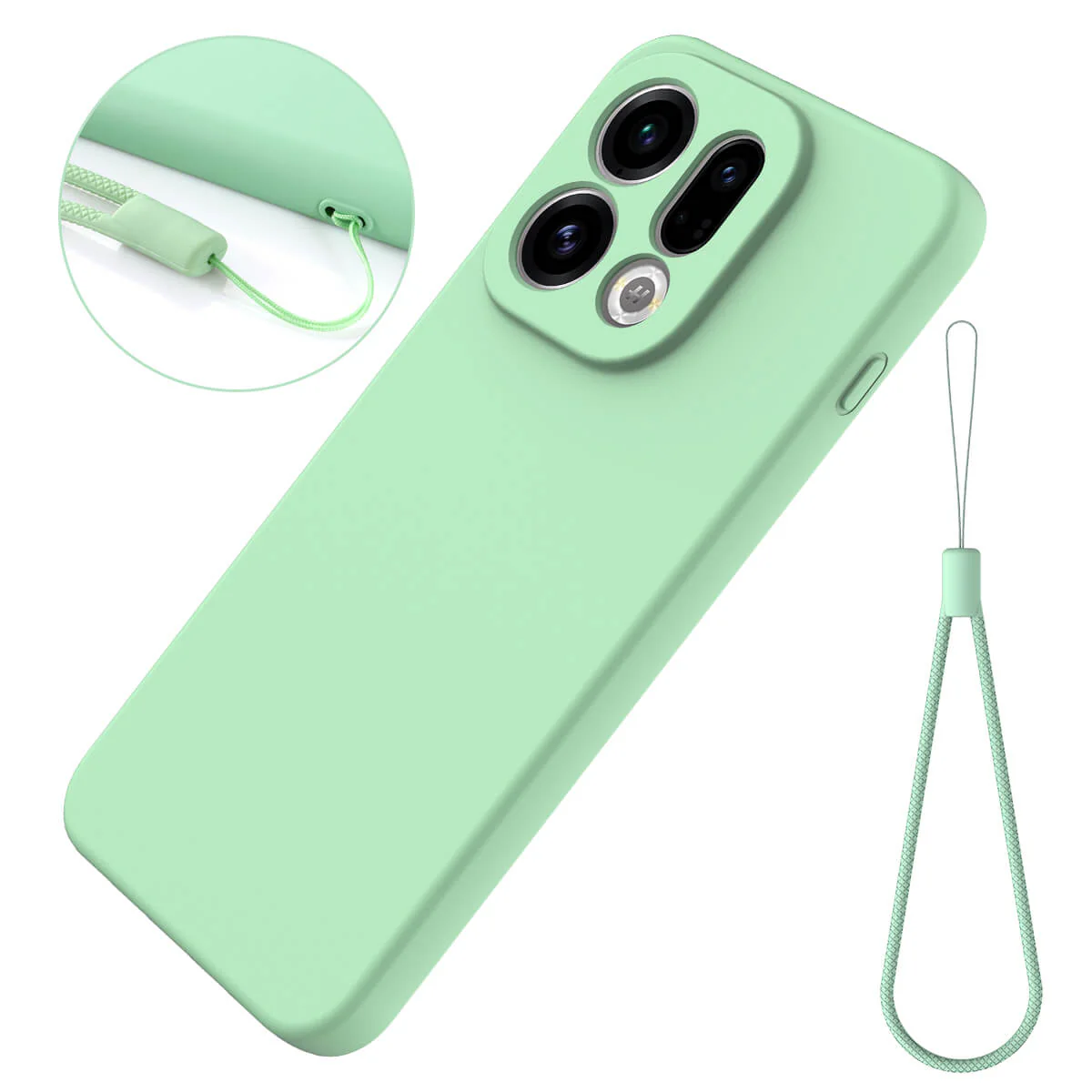 OPPO Find X9 - Silikon Gummi Hülle mit Riemen - Image 16
