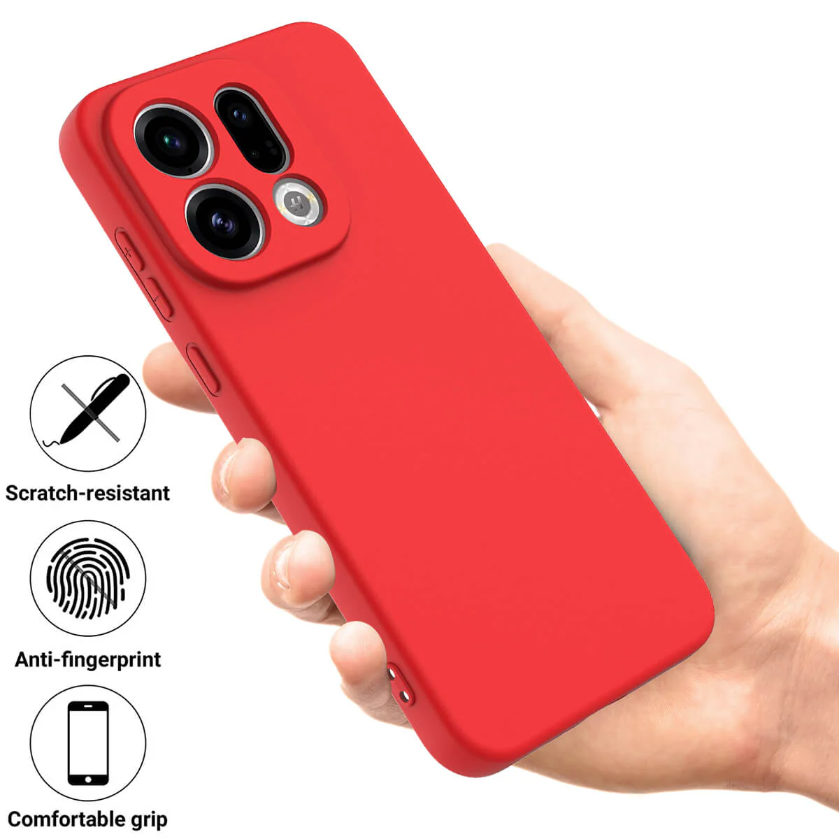 OPPO Find X9 - Silikon Gummi Hülle mit Riemen - Image 6