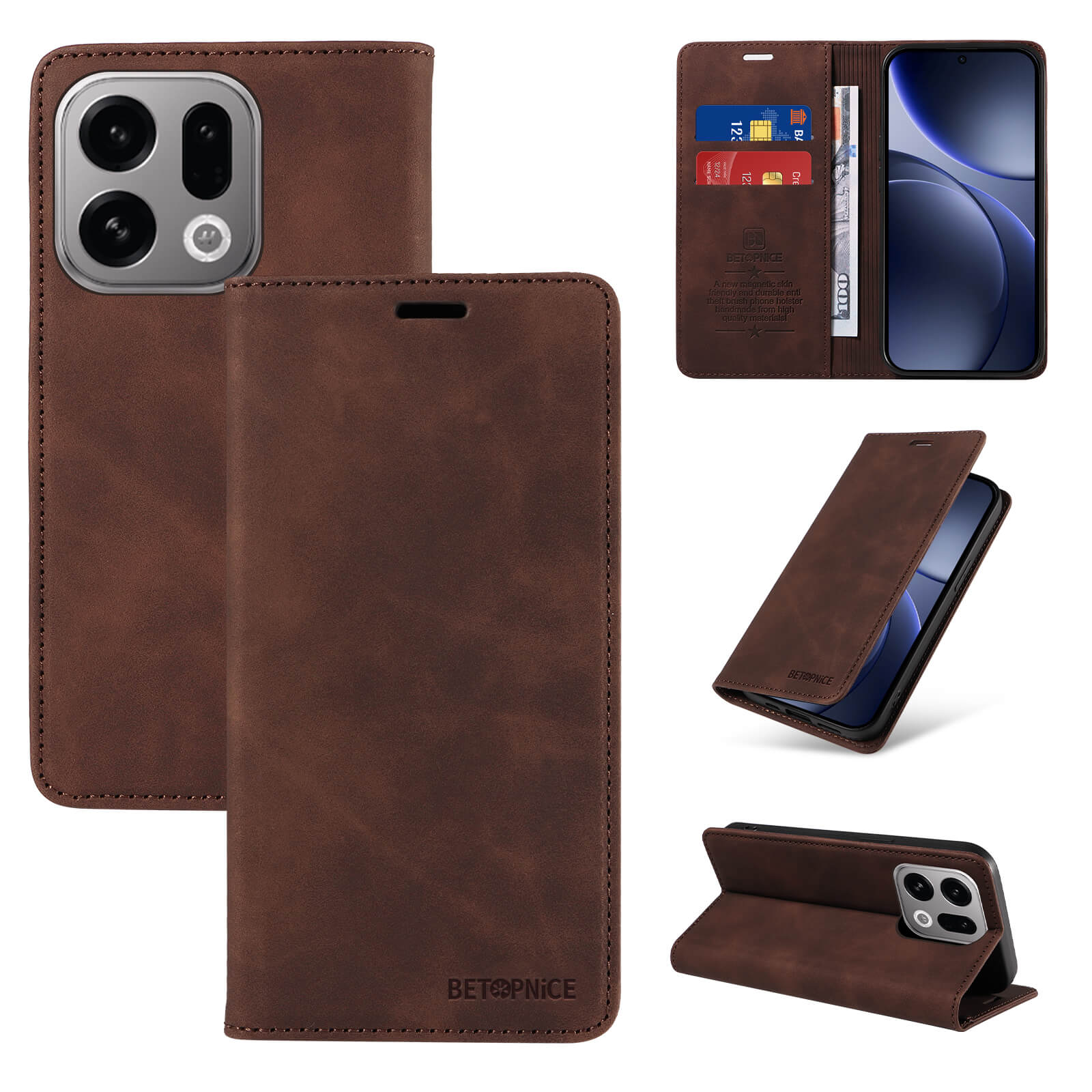 OPPO Find X9 - Vintage Flip Case - Image 13