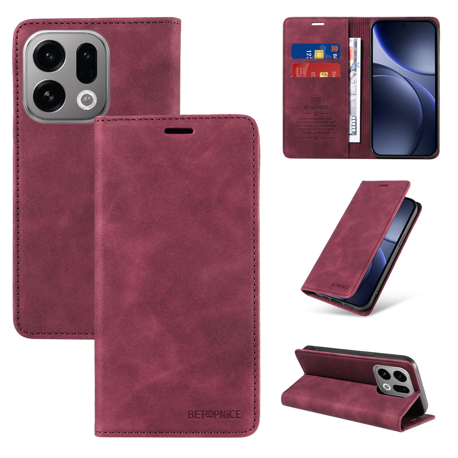 OPPO Find X9 - Vintage Flip Case - Image 27