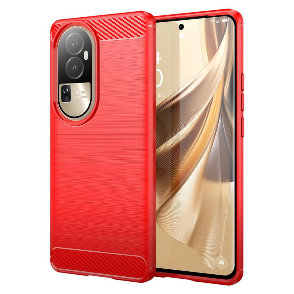 OPPO Reno 10 / 10 Pro - Metall Carbon Look Hülle - Image 11