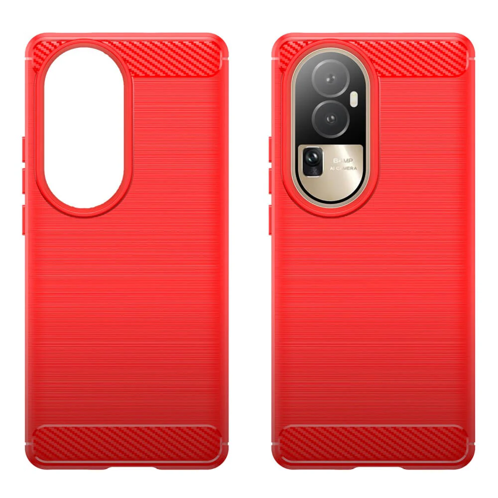 OPPO Reno 10 / 10 Pro - Metall Carbon Look Hülle - Image 4