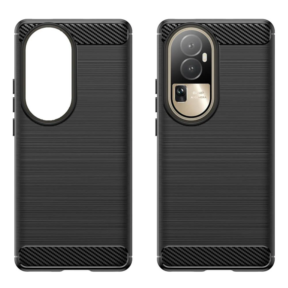 OPPO Reno 10 / 10 Pro - Metall Carbon Look Hülle - Image 7