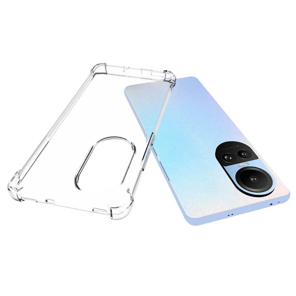 OPPO Reno10 / 10 Pro - Drop Protection Silikon Case Transparent - Image 5