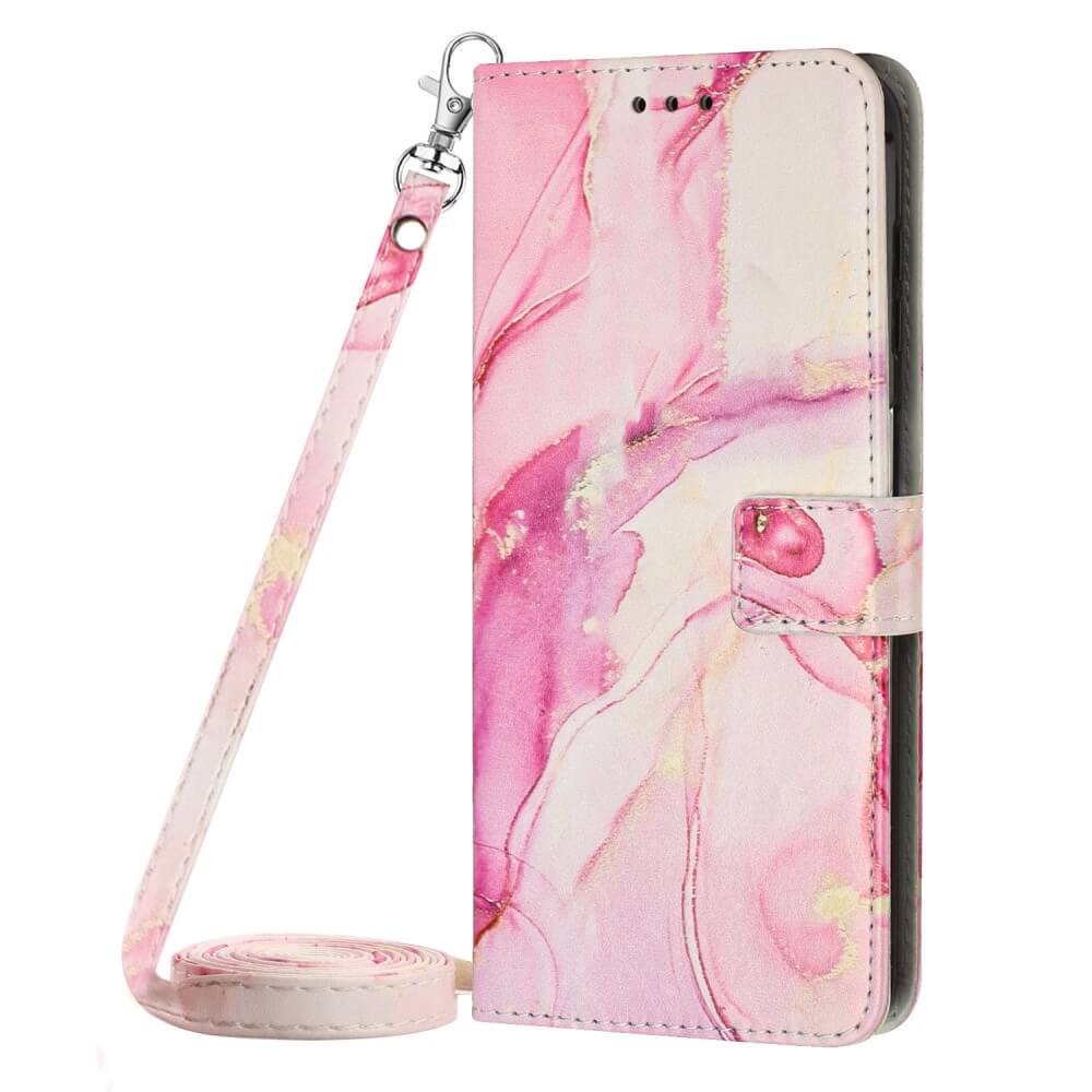 OPPO Reno10 / 10 Pro - Etui HĂŒlle Mit UmhĂ€ngeband Marble - Image 22