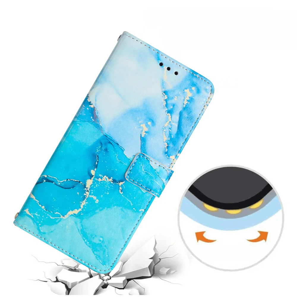OPPO Reno10 / 10 Pro - Etui HĂŒlle Mit UmhĂ€ngeband Marble - Image 5
