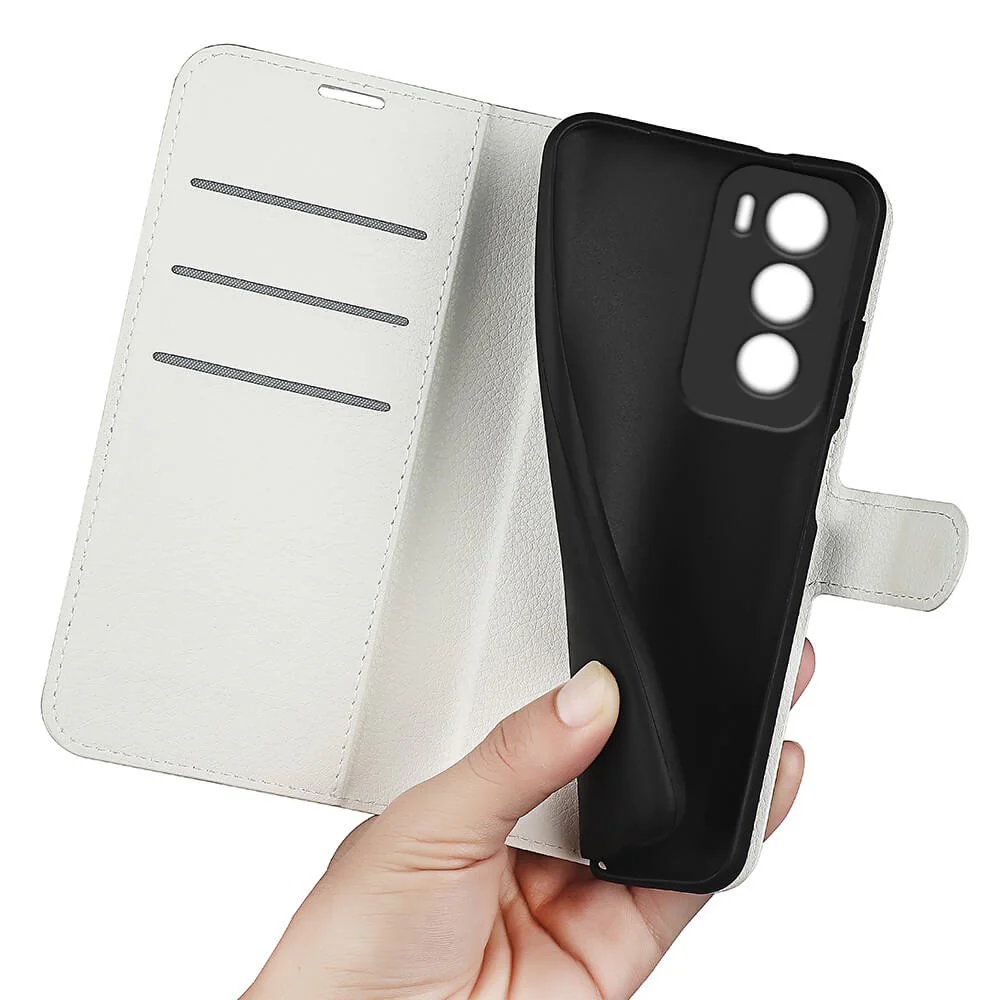 OPPO Reno12 5G - Leder Etui Hülle - Image 11