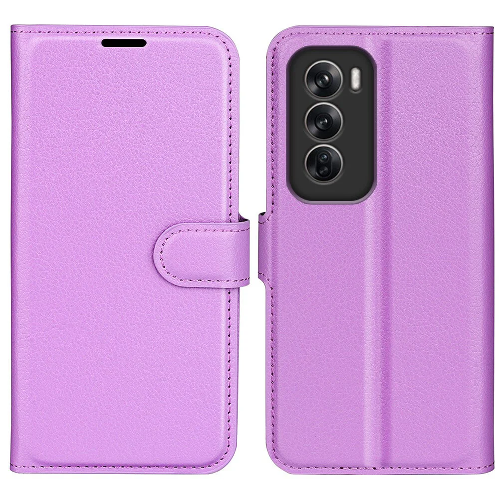 OPPO Reno12 5G - Leder Etui Hülle - Image 44