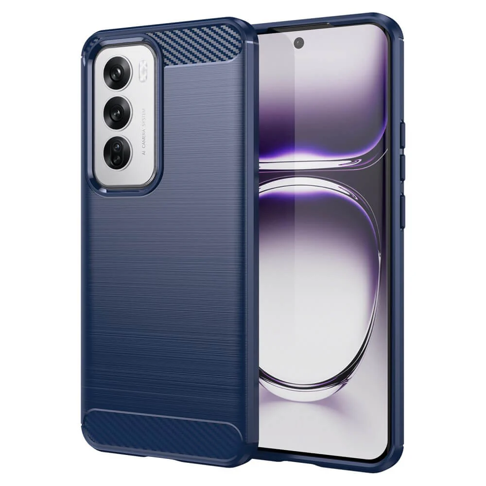 OPPO Reno12 5G - Metall Carbon Look Hülle - Image 11