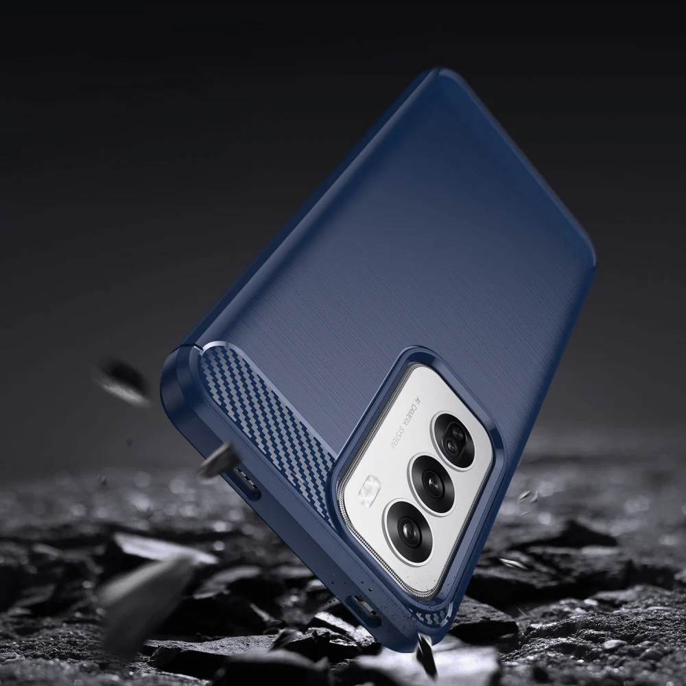 OPPO Reno12 5G - Metall Carbon Look Hülle - Image 13