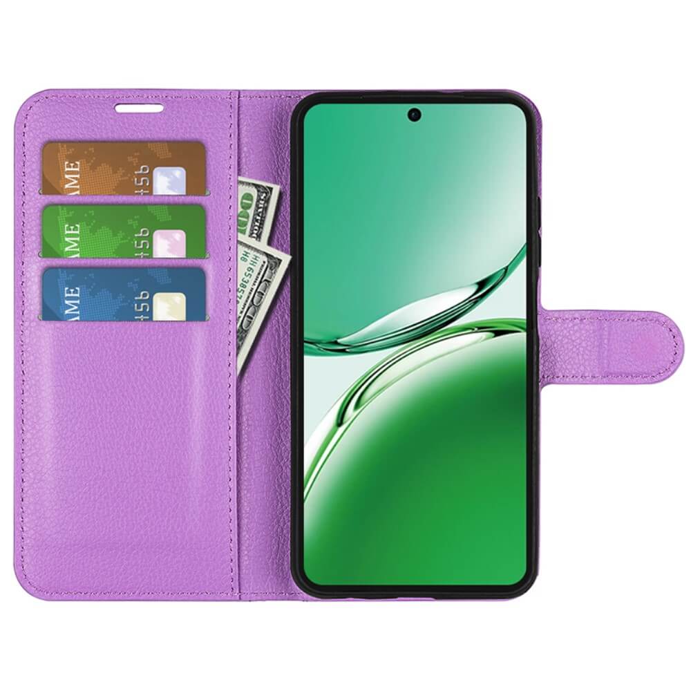 OPPO Reno12 F 5G - Leder Etui Hülle - Image 2