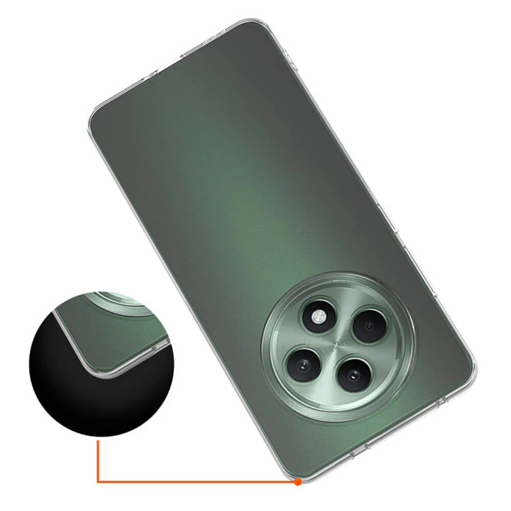 OPPO Reno12 F 5G - Silikon Gummi Case transparent - Image 3