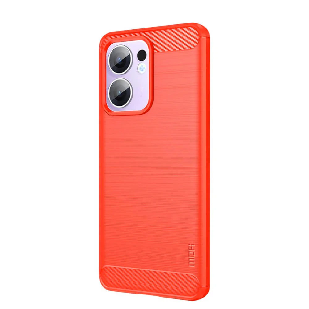 OPPO Reno13 F - Metall Carbon Look Hülle - Image 8