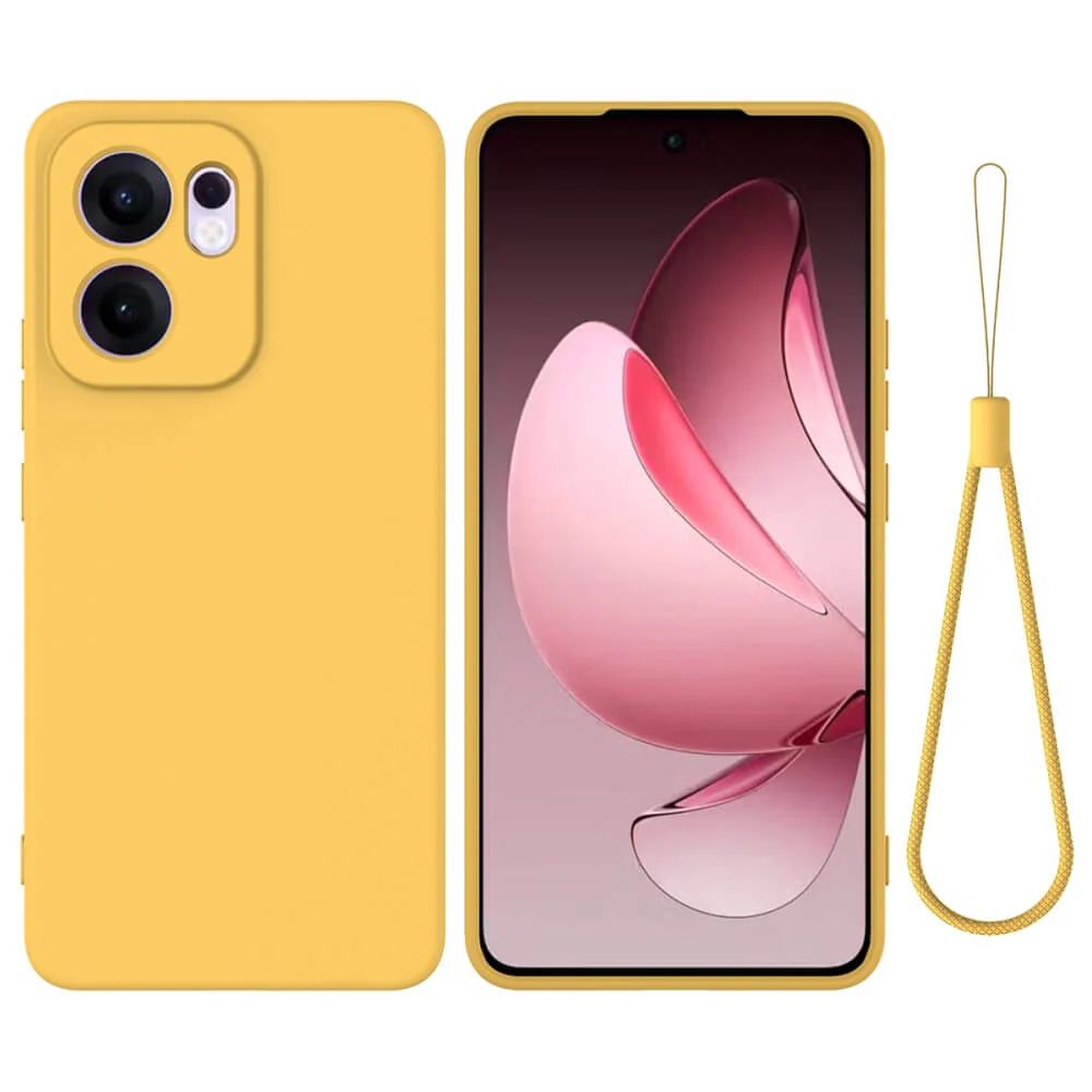 OPPO Reno13 F - Silikon Gummi Hülle mit Riemen - Image 14