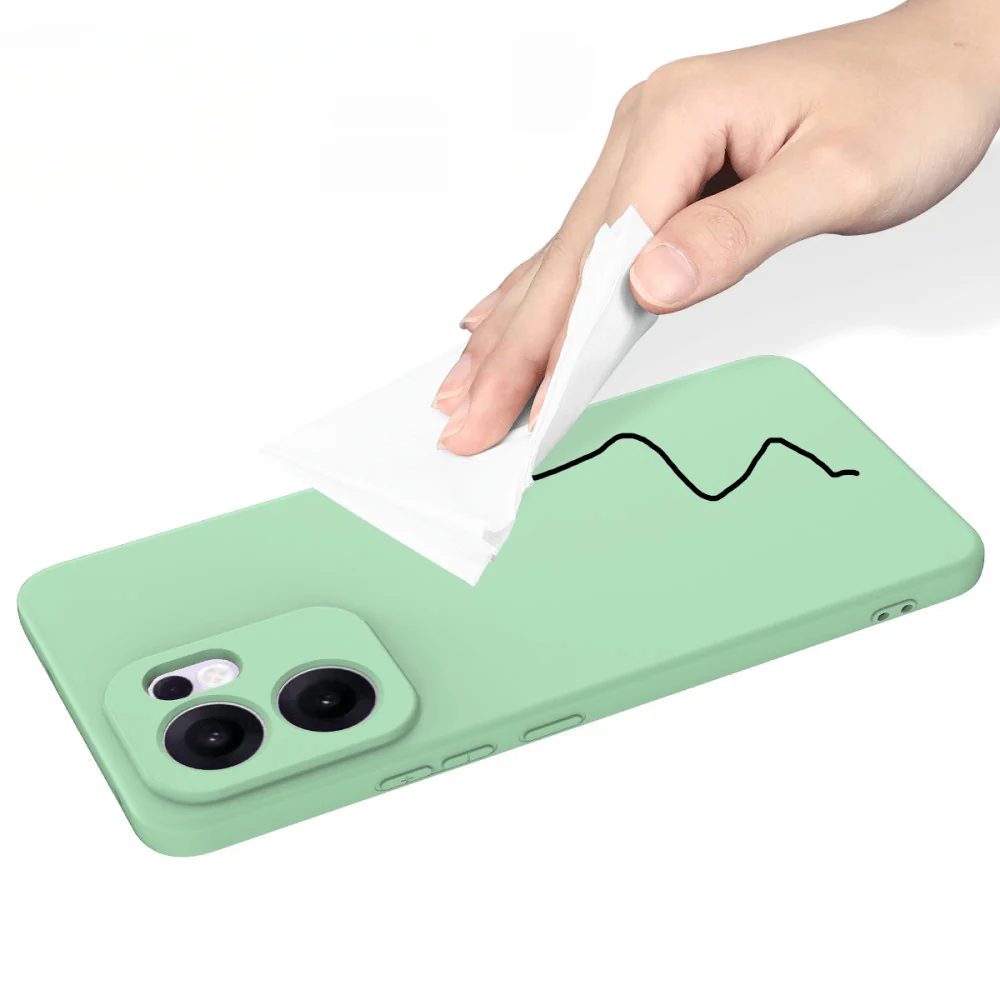 OPPO Reno13 F - Silikon Gummi Hülle mit Riemen - Image 25