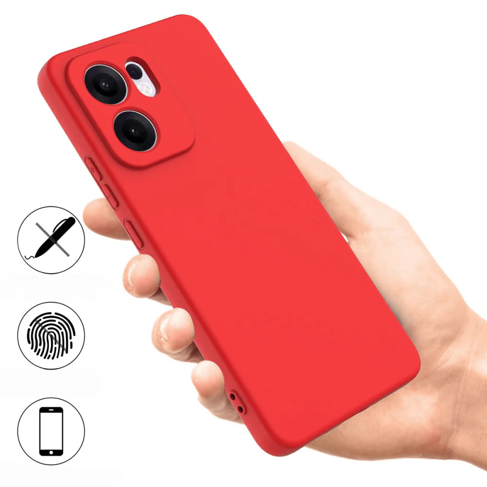 OPPO Reno13 F - Silikon Gummi Hülle mit Riemen - Image 9