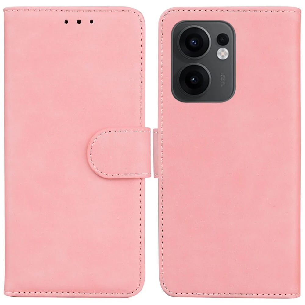 OPPO Reno13 F - Solide Leder Etui Hülle - Image 19
