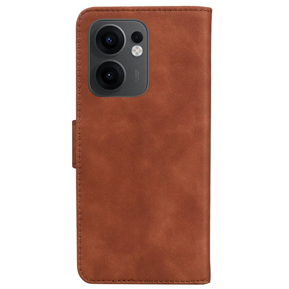 OPPO Reno13 F - Solide Leder Etui Hülle - Image 30