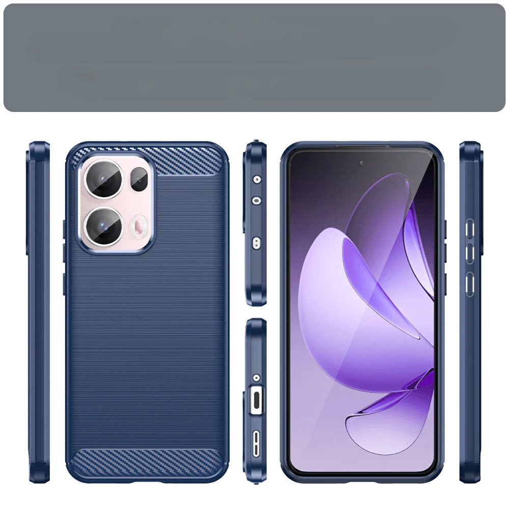 OPPO Reno13 Pro 5G - Metall Carbon Look Hülle - Image 10