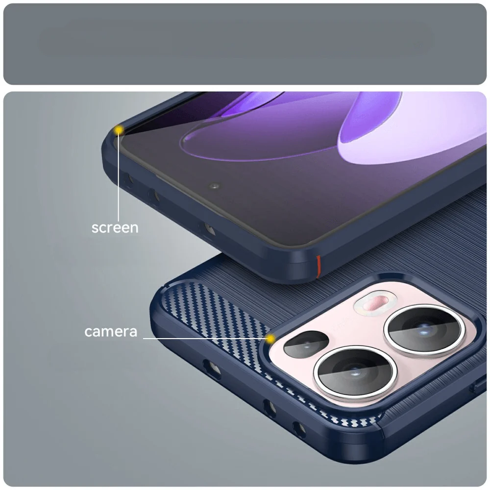 OPPO Reno13 Pro 5G - Metall Carbon Look Hülle - Image 12
