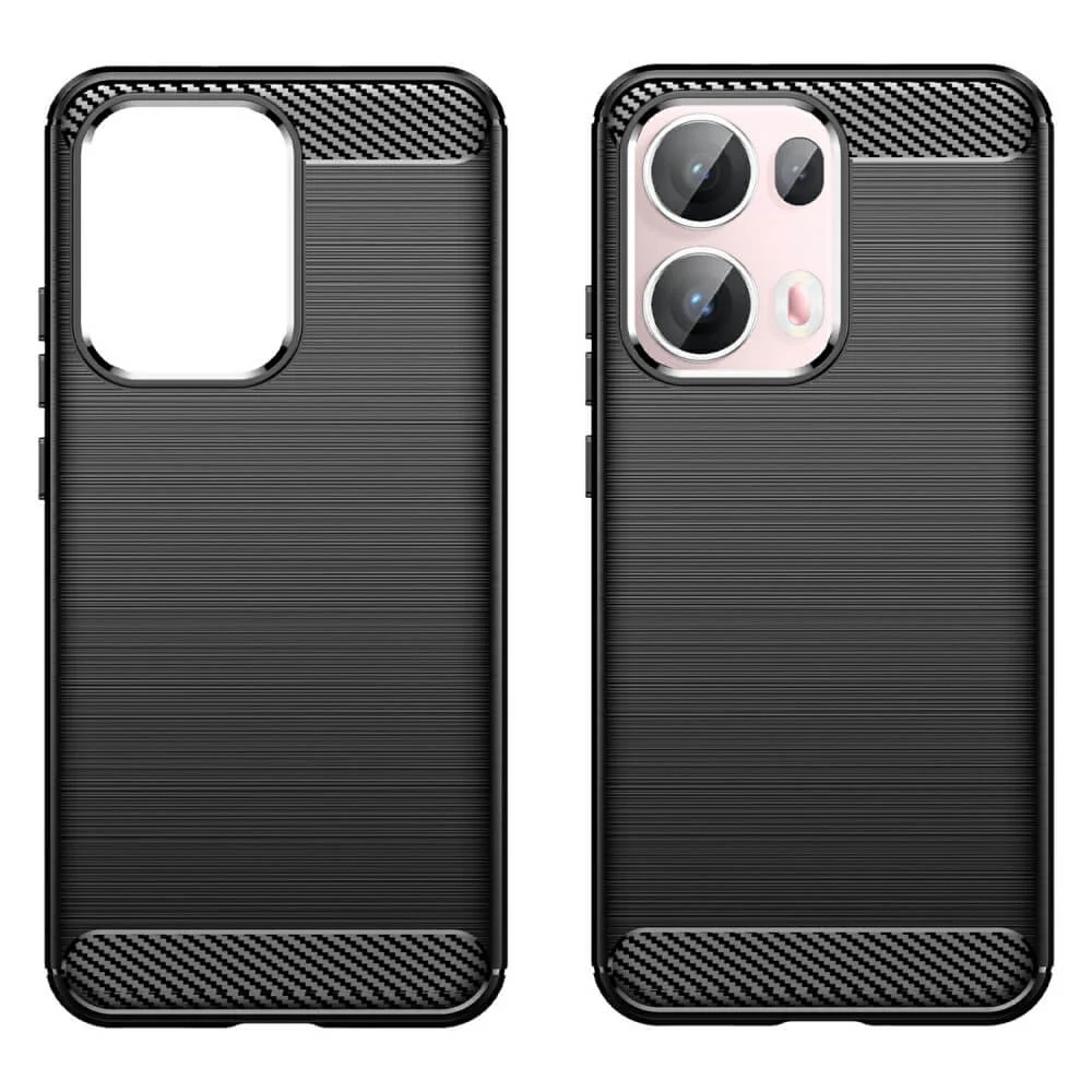 OPPO Reno13 Pro 5G - Metall Carbon Look Hülle - Image 3