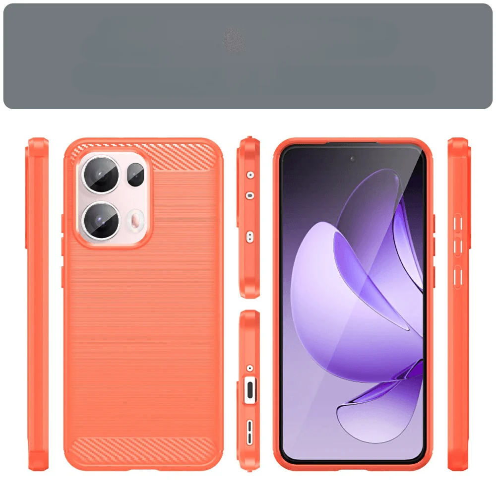 OPPO Reno13 Pro 5G - Metall Carbon Look Hülle - Image 6
